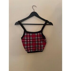 Social Tourist Christmas Cropped Sweater Tank